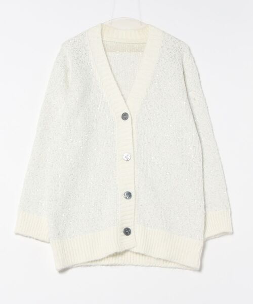 ☆大人気☆スティラニットカーディガンセットアップ/ELBORN☆ SALON adam et rope' カーディガン ローシルクリブニット2way