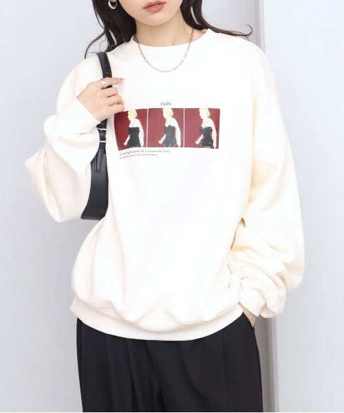 国内で当店のみ Kikillo スウェット ユニーク ブルー クラゲ セール】【NOGLE/ノグル】アソートフォトスウェット（スウェット