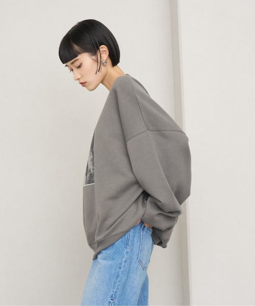 NOGLE（ノグル）の「【NOGLE/ノグル】アソートフォトスウェット（スウェット・レディース・ホワイト系1/ホワイト系2/ブラック/ホワイト/グレー系1/チャコール・FREE）」の11枚目の写真