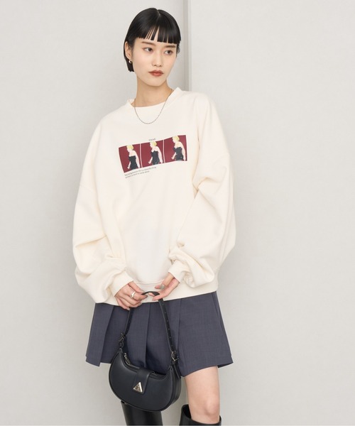 NOGLE（ノグル）の「【NOGLE/ノグル】アソートフォトスウェット（スウェット・レディース・ホワイト系1/ホワイト系2/ブラック/ホワイト/グレー系1/チャコール・FREE）」の10枚目の写真