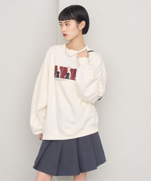 NOGLE（ノグル）の「【NOGLE/ノグル】アソートフォトスウェット（スウェット・レディース・ホワイト系1/ホワイト系2/ブラック/ホワイト/グレー系1/チャコール・FREE）」の22枚目の写真