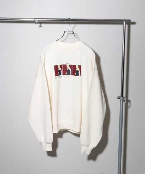 NOGLE（ノグル）の「【NOGLE/ノグル】アソートフォトスウェット（スウェット・レディース・ホワイト系1/ホワイト系2/ブラック/ホワイト/グレー系1/チャコール・FREE）」の14枚目の写真