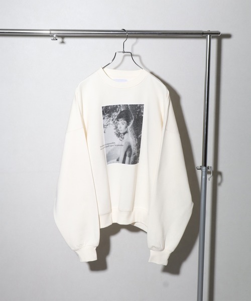 NOGLE（ノグル）の「【NOGLE/ノグル】アソートフォトスウェット（スウェット・レディース・ホワイト系1/ホワイト系2/ブラック/ホワイト/グレー系1/チャコール・FREE）」の19枚目の写真