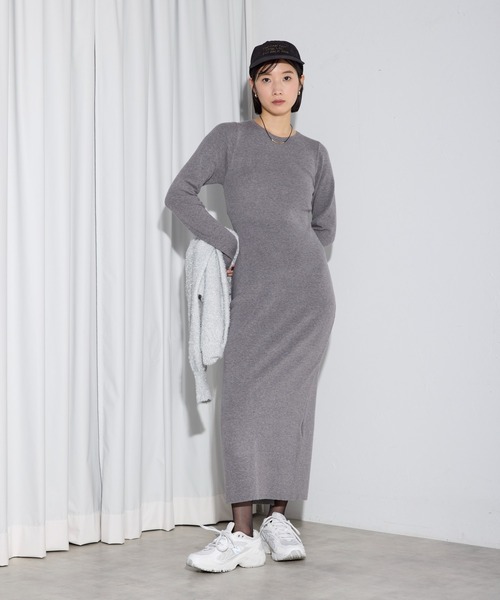 leimn（レイムン）の「バックオープンニットワンピース（ワンピース