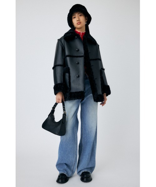 MOUSSY（マウジー）の「EYELET ROUND ハンドバッグ（ショルダー