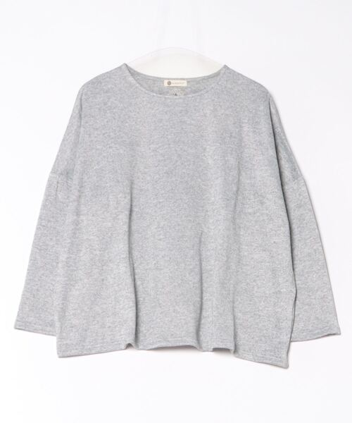 BARNDOOR(バーンドア)の「(BD)【BARNDOOR】ニットライク ドルマンスリーブ プルオーバー(Tシャツ/カットソー・レディース・ブラック/グレー/ブルー/マスタード・FREE)」の3枚目の写真