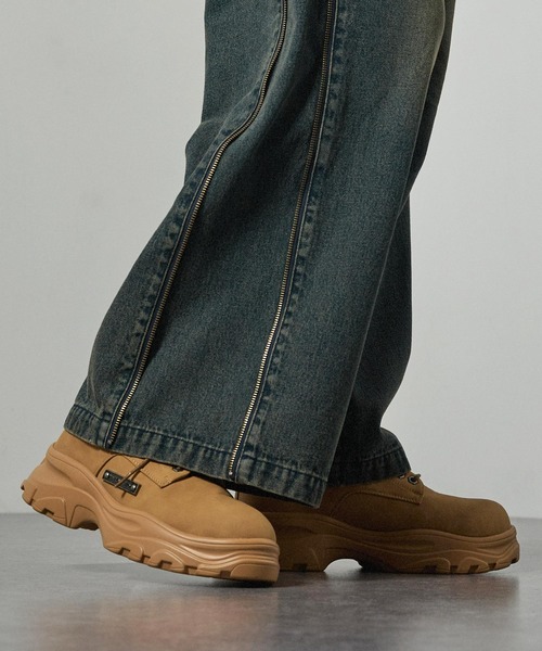 Alfred Alex（アルフレッドアレックス）の「【Alfred Alex】Chunky Metal Plate Shoes/ハイソール メタルプレート シューズ（スニーカー・メンズ・ブラック/ホワイト/ブラウン/グレー・S/M/L）」の9枚目の写真