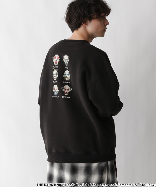 セール】【JOKER/ジョーカー】コラボ/フロッキープリント裏起毛クルー