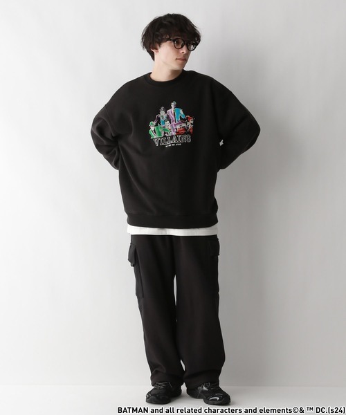 RAGEBLUE（レイジブルー）の「【JOKER/ジョーカー】コラボ/フロッキープリント裏起毛クルーネックスウェット（スウェット・メンズ・ブラック系その他2/ブラック/ブラック系その他/ホワイト・LARGE/MEDIUM）」の20枚目の写真