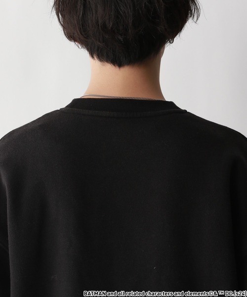 RAGEBLUE（レイジブルー）の「【JOKER/ジョーカー】コラボ/フロッキープリント裏起毛クルーネックスウェット（スウェット・メンズ・ブラック系その他2/ブラック/ブラック系その他/ホワイト・LARGE/MEDIUM）」の14枚目の写真