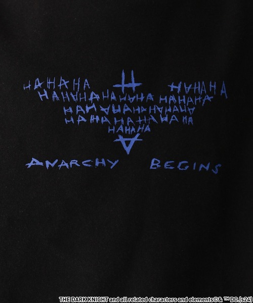 RAGEBLUE（レイジブルー）の「【JOKER/ジョーカー】コラボ/フロッキープリント裏起毛クルーネックスウェット（スウェット・メンズ・ブラック系その他2/ブラック/ブラック系その他/ホワイト・LARGE/MEDIUM）」の7枚目の写真