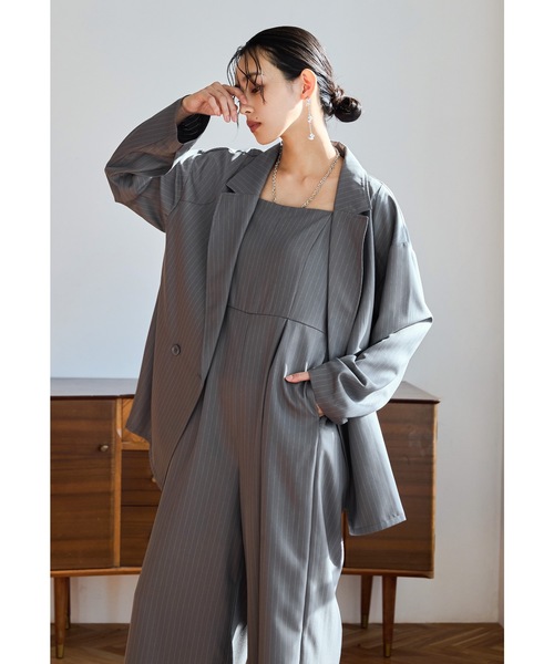 born to win セットアップ niana（ニアナ）の「プラクティカルセットアップ 2点セット ストライプ