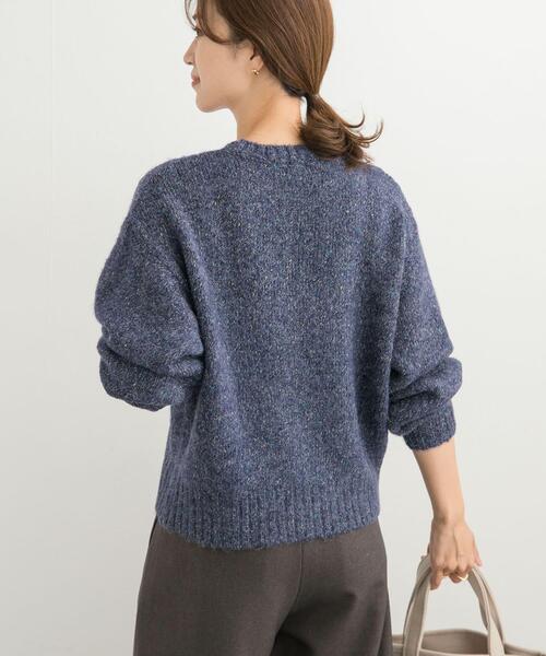 URBAN RESEARCH DOORS（アーバンリサーチドアーズ）の「ラメMIXニット（ニット/セーター・レディース・イエロー/ブルー/チャコールグレー・MEDIUM）」の13枚目の写真