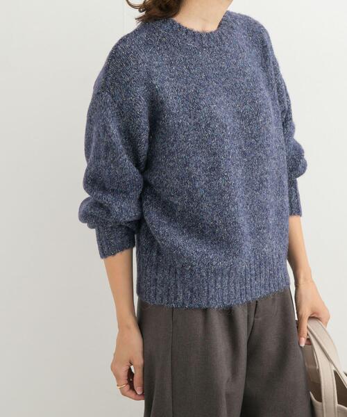 URBAN RESEARCH DOORS（アーバンリサーチドアーズ）の「ラメMIXニット（ニット/セーター・レディース・イエロー/ブルー/チャコールグレー・MEDIUM）」の10枚目の写真