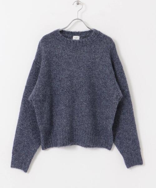 URBAN RESEARCH DOORS（アーバンリサーチドアーズ）の「ラメMIXニット（ニット/セーター・レディース・イエロー/ブルー/チャコールグレー・MEDIUM）」の6枚目の写真