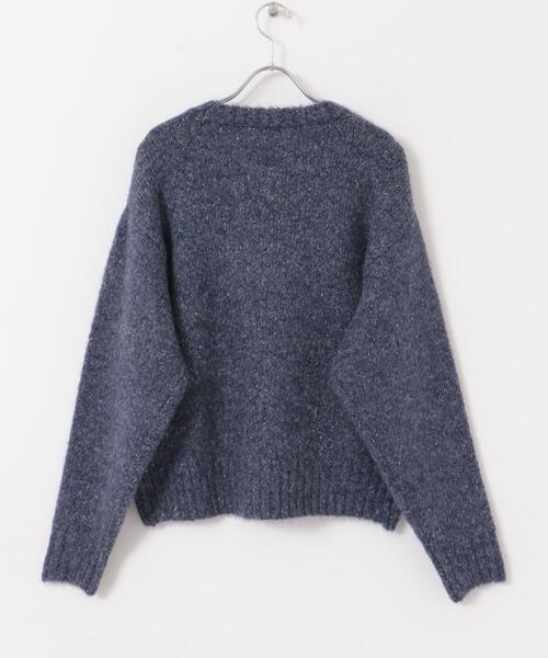 URBAN RESEARCH DOORS（アーバンリサーチドアーズ）の「ラメMIXニット（ニット/セーター・レディース・イエロー/ブルー/チャコールグレー・MEDIUM）」の4枚目の写真