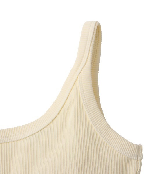 adidas(アディダス)の「adidas RIB BRA TOP / アディダス リブ ブラ トップ(タンクトップ・レディース・ホワイト・L/S)」の2枚目の写真