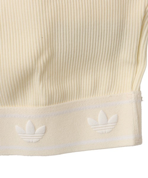 adidas(アディダス)の「adidas RIB BRA TOP / アディダス リブ ブラ トップ(タンクトップ・レディース・ホワイト・L/S)」の3枚目の写真