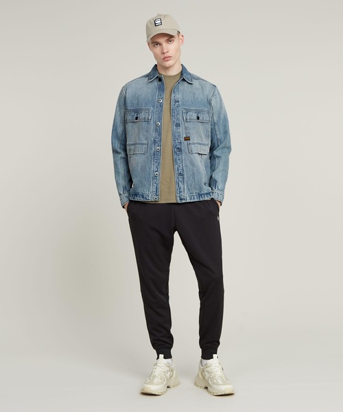 G-STAR（ジースター）の「MOSA OVERSHIRT/ヴィンテージライクデニムシャツジャケット/カバーオール（デニムジャケット・メンズ・ライトインディゴブルー・LARGE/MEDIUM/SMALL/X-LARGE/X-SMALL）」の6枚目の写真