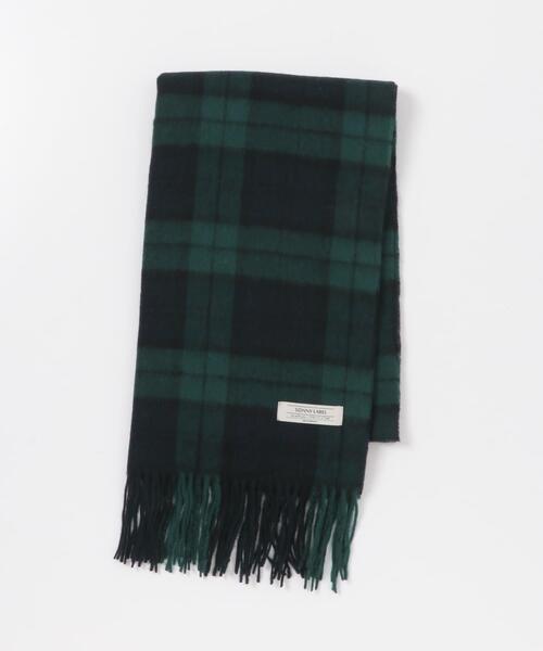 URBAN RESEARCH Sonny Label（アーバンリサーチサニーレーベル）の「ウールカシミヤチェックワイドマフラー（マフラー・メンズ・ベージュ系その他/ブルー系その他/オレンジ系その他/グレー系その他・ONE）」の11枚目の写真