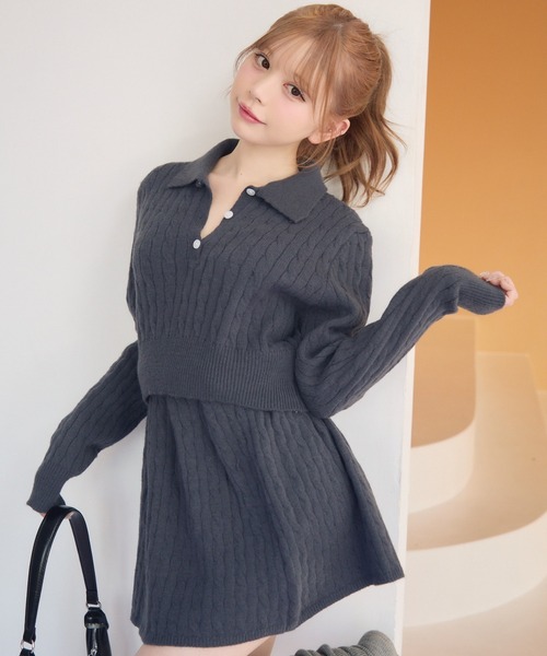 セール】ケーブルニットセットアップ（セットアップ）｜TITTY&CO