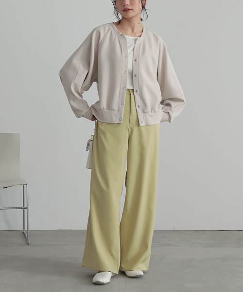 n'OrLABEL（ノアールレーベル）の「『ダンボールニットスキッパーカーディガン』（カーディガン/ボレロ・レディース・ブラック/ベージュ・1/2）」の7枚目の写真