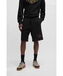 HUGO | コットンテリー ショートパンツ ロゴエンブロイダリー(その他パンツ)