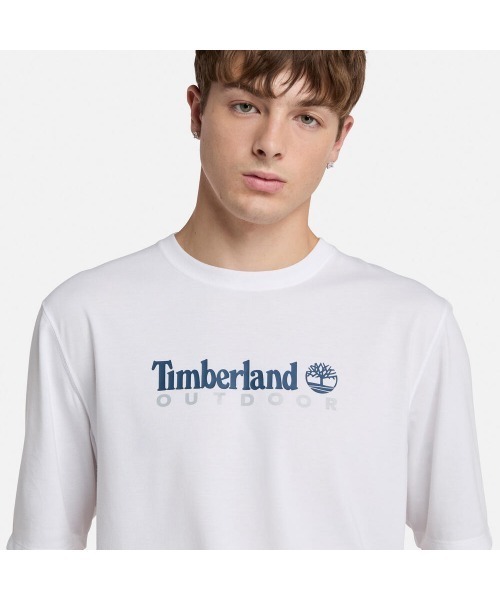 Timberland（ティンバーランド）の「メンズ 半袖 UVプロテクション アウトドア グラフィック Tシャツ（Tシャツ/カットソー・メンズ・ホワイト・XX-LARGE/X-LARGE/SMALL/MEDIUM/LARGE）」の3枚目の写真