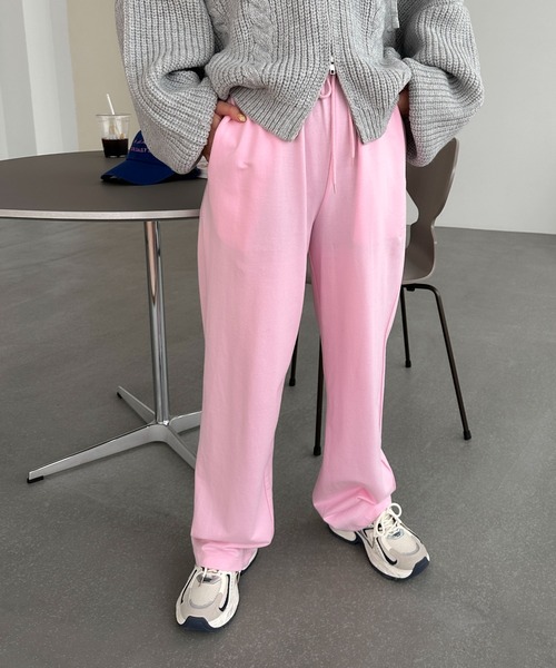 PILIT(ピリット)の「ミニ裏毛スウェットパンツ(スウェットパンツ・レディース・ピンク/アイボリー/ブルー/グレー/オートミール・MEDIUM)」の5枚目の写真