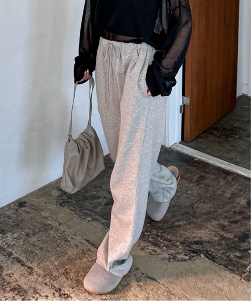 PILIT(ピリット)の「ミニ裏毛スウェットパンツ(スウェットパンツ・レディース・ピンク/アイボリー/ブルー/グレー/オートミール・MEDIUM)」の10枚目の写真