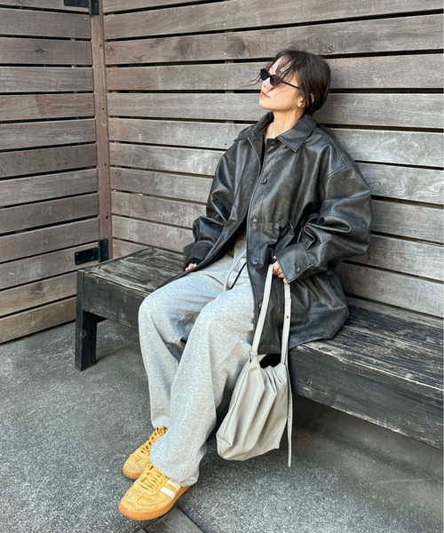 PILIT(ピリット)の「ミニ裏毛スウェットパンツ(スウェットパンツ・レディース・ピンク/アイボリー/ブルー/グレー/オートミール・MEDIUM)」の14枚目の写真