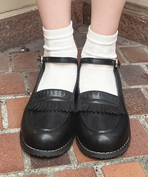 F i.n.t（フィント）の「ストラップローファー/fint　フィント（ローファー・レディース・ブラック/ブラウン・S/M/L）」の5枚目の写真