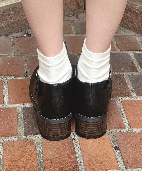 F i.n.t（フィント）の「ストラップローファー/fint　フィント（ローファー・レディース・ブラック/ブラウン・S/M/L）」の6枚目の写真