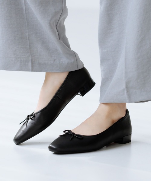 HIMIKO(ヒミコ)の「【HIMIKO】【WEB限定デザイン】スクエアトゥバレエシューズ/640008(バレエシューズ・レディース・ブラック/シルバー/ダークベージュ/ベージュ/ブラウン・22.5cm/23.5cm/24.5cm/25.5cm/26.5cm/23.0cm/24.0cm/25.0cm/26.0cm/21.5cm/22.0cm)」の18枚目の写真
