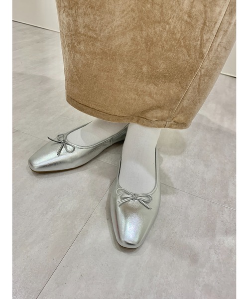 【HIMIKO】【WEB限定デザイン】スクエアトゥバレエシューズ/640008