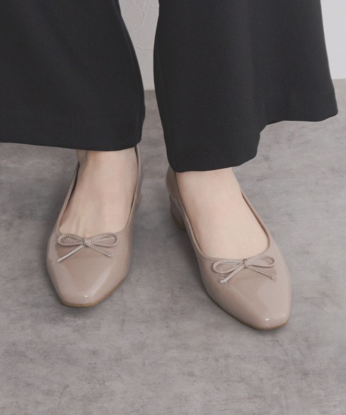 【HIMIKO】【WEB限定デザイン】スクエアトゥバレエシューズ/640008