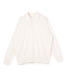 プレーンコットン ポロプルオーバー