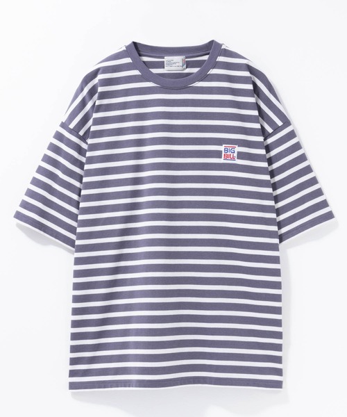 BIG BILL(ビッグビル)の「BIG BILL ボーダーTシャツ(Tシャツ/カットソー・メンズ・ブラック系1/ライトグレー系1/ネイビー系1・M/L/XL)」の1枚目の写真