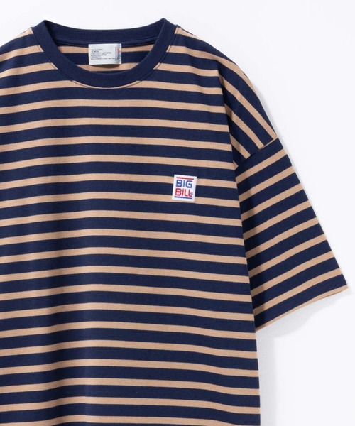 BIG BILL(ビッグビル)の「BIG BILL ボーダーTシャツ(Tシャツ/カットソー・メンズ・ブラック系1/ライトグレー系1/ネイビー系1・M/L/XL)」の8枚目の写真