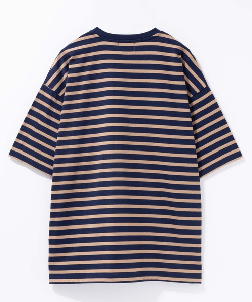 BIG BILL(ビッグビル)の「BIG BILL ボーダーTシャツ(Tシャツ/カットソー・メンズ・ブラック系1/ライトグレー系1/ネイビー系1・M/L/XL)」の9枚目の写真