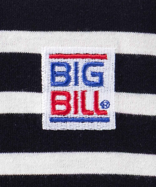 BIG BILL(ビッグビル)の「BIG BILL ボーダーTシャツ(Tシャツ/カットソー・メンズ・ブラック系1/ライトグレー系1/ネイビー系1・M/L/XL)」の10枚目の写真
