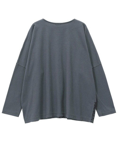 Plantation(プランテーション)の「(B)ドローイングフラワーT / カットソー / (O)(Tシャツ/カットソー・レディース・ネイビー/ホワイト・M size)」の4枚目の写真