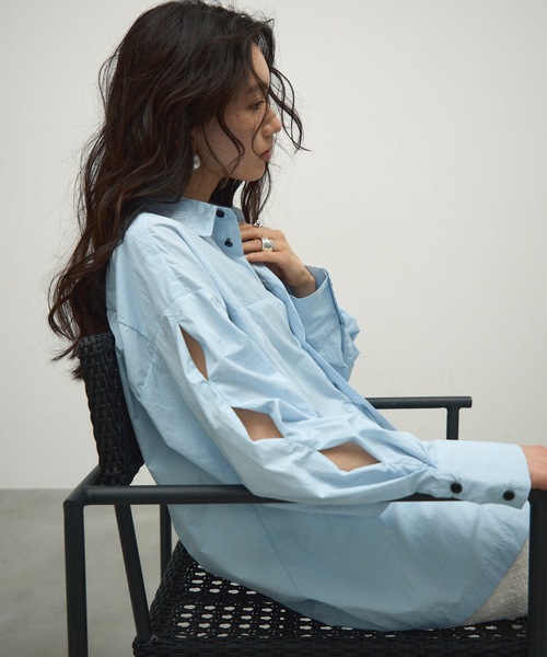 Side-hole nylon shirt / サイドホールナイロンシャツ（シャツ
