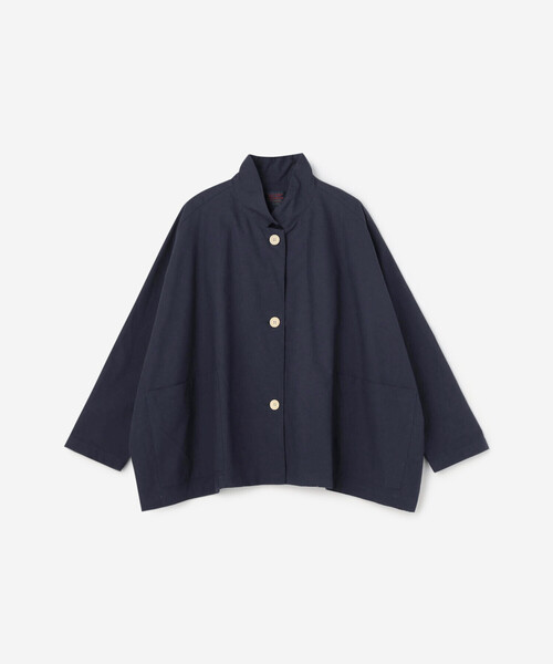 GALLEGO DESPORTES(ギャレゴデスポート)の「GALLEGO DESPORTES | コットン ショートジャケット WOMEN(テーラードジャケット・レディース・ネイビー・S)」の2枚目の写真