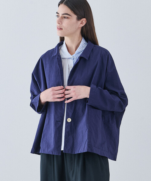 GALLEGO DESPORTES(ギャレゴデスポート)の「GALLEGO DESPORTES | コットン ショートジャケット WOMEN(テーラードジャケット・レディース・ネイビー・S)」の12枚目の写真