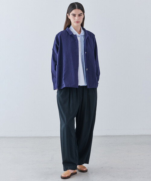 GALLEGO DESPORTES(ギャレゴデスポート)の「GALLEGO DESPORTES | コットン ショートジャケット WOMEN(テーラードジャケット・レディース・ネイビー・S)」の13枚目の写真