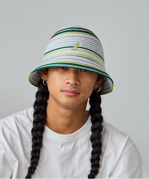 KANGOL(カンゴール)の「KANGOL CLUBHOUSE STRIPE CASUAL / カンゴール(ハット・レディース・ホワイト/ベージュ/ネイビー・MEDIUM/LARGE/X-LARGE)」の14枚目の写真