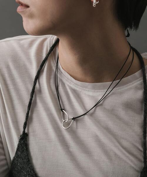 SMELLY（スメリー）の「SMELLY so’　twin drop cord necklace（ネックレス・レディース・シルバー・-）」の3枚目の写真