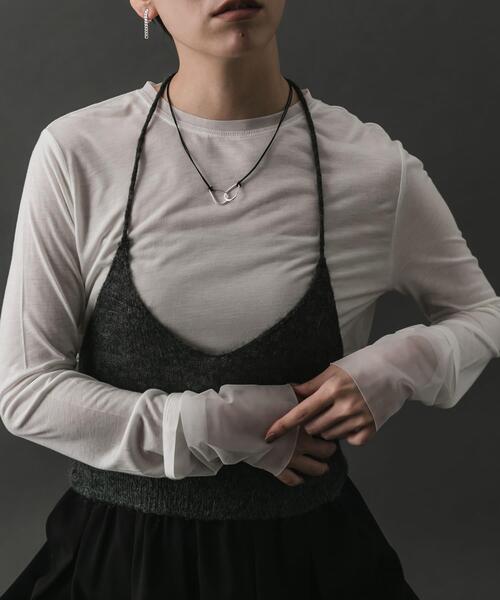 SMELLY（スメリー）の「SMELLY so’　twin drop cord necklace（ネックレス・レディース・シルバー・-）」の4枚目の写真