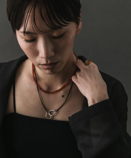 SMELLY（スメリー）の「SMELLY so’　twin drop cord necklace（ネックレス・レディース・シルバー・-）」の6枚目の写真